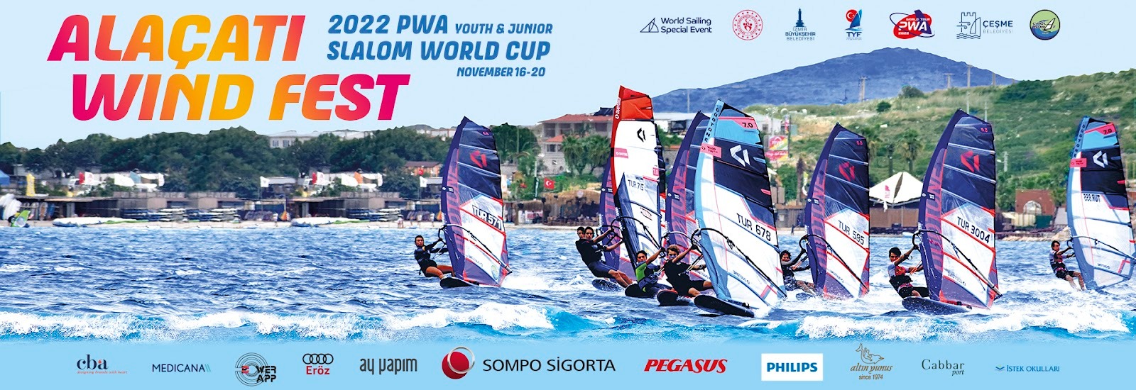 Alaçatı Windfest PWA Çocuklar ve Gençler Rüzgar Sörfü Dünya Kupası