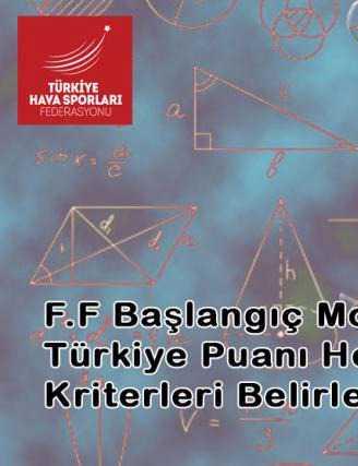F.F. Başlangıç Salon Modelleri Türkiye Puanı Hesaplama Kriterleri Belirlendi