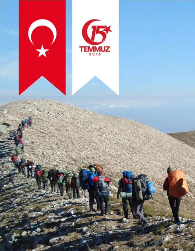 15 Temmus Demokrasi Şehitlerini Anma Tırmanışı